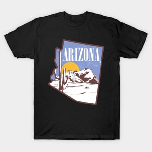 State of Arizona Desert Landscape T-Shirt